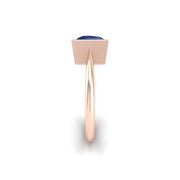 Celestial Solitaire Ring - Blue Sapphire Princess