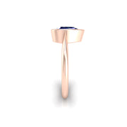 Celestial Solitaire Ring - Blue Sapphire Pear
