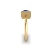 Celestial Solitaire Ring - Blue Sapphire Princess