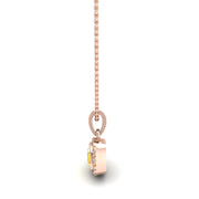 Divine Halo Pendant - Yellow Sapphire Cushion