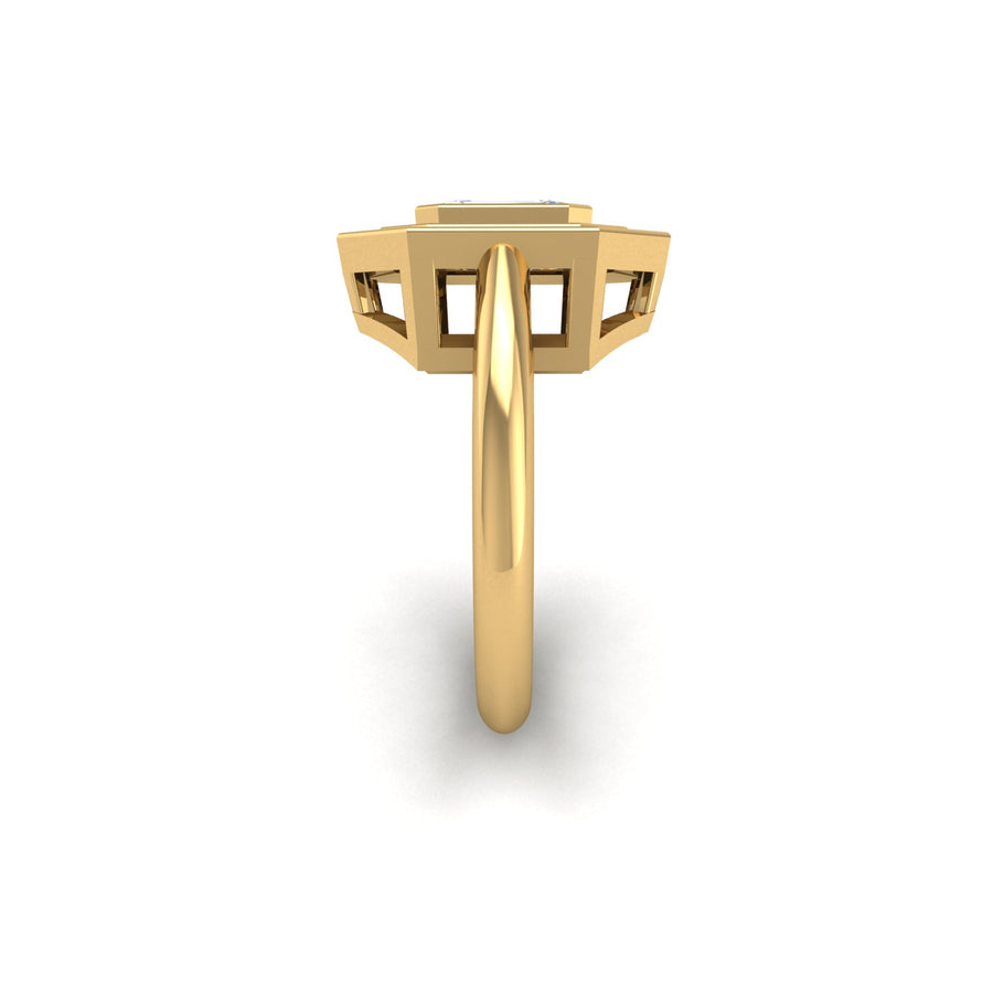 Maestro's Choice Target Ring - Diamond Emerald