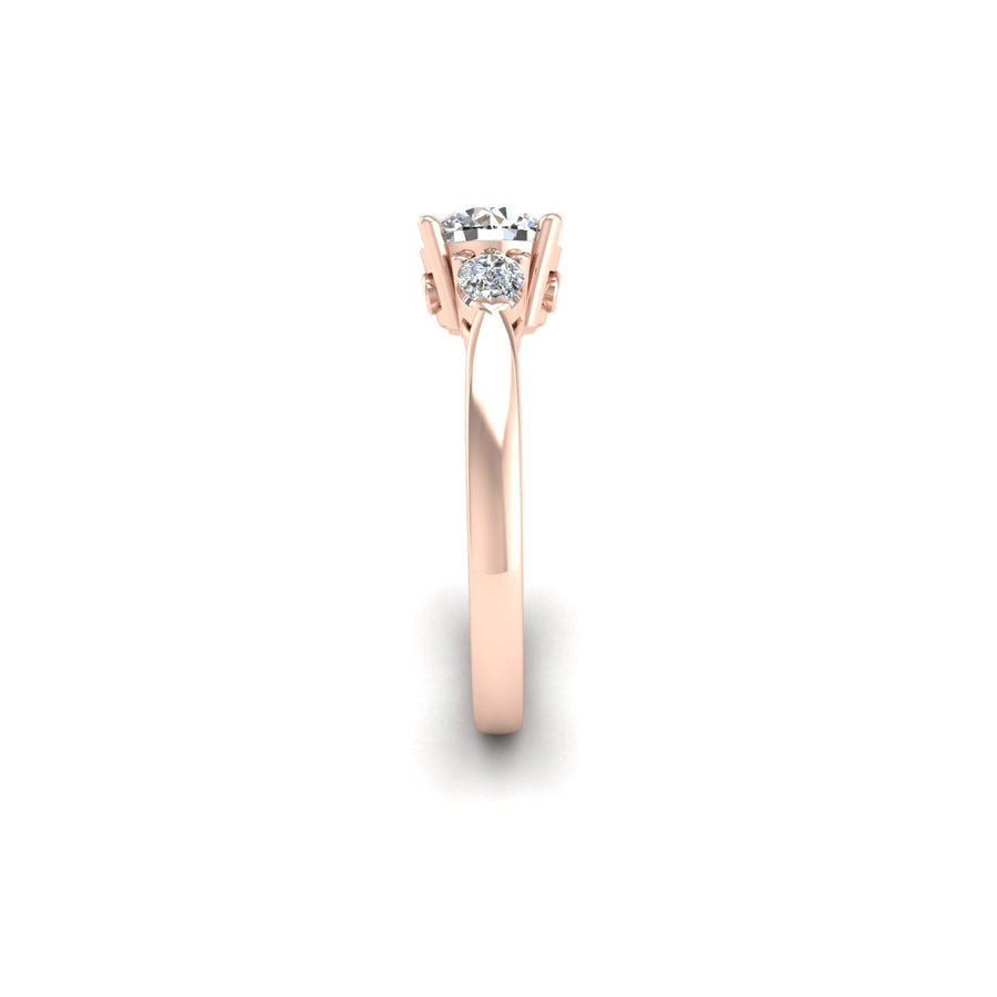 Then, Now and Forever Trilogy Ring - Diamond Round