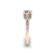 Flos Amoris Floral Ring - Diamond Round