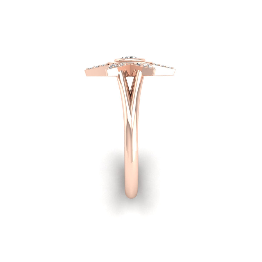 Starstruck Twinkling Star Ring - Diamond Round