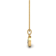 Divine Halo Pendant - Diamond Pear