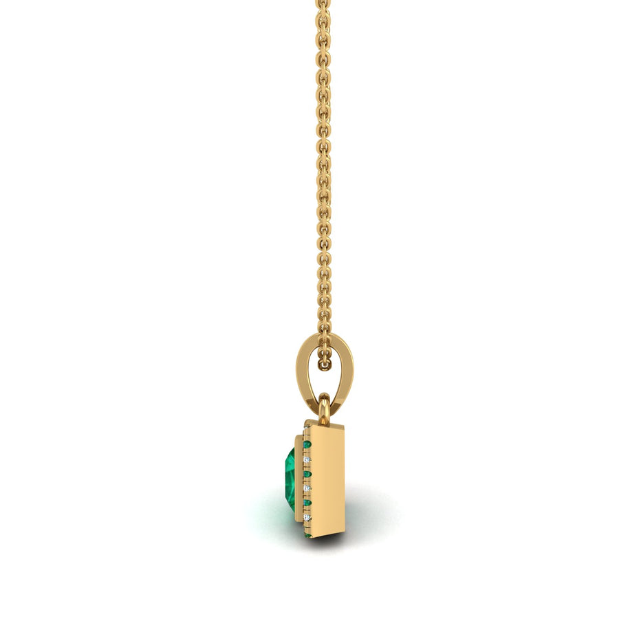 Divine Halo Pendant - Emerald Princess