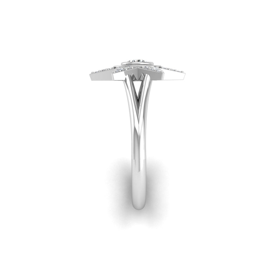 Starstruck Twinkling Star Ring - Diamond Round