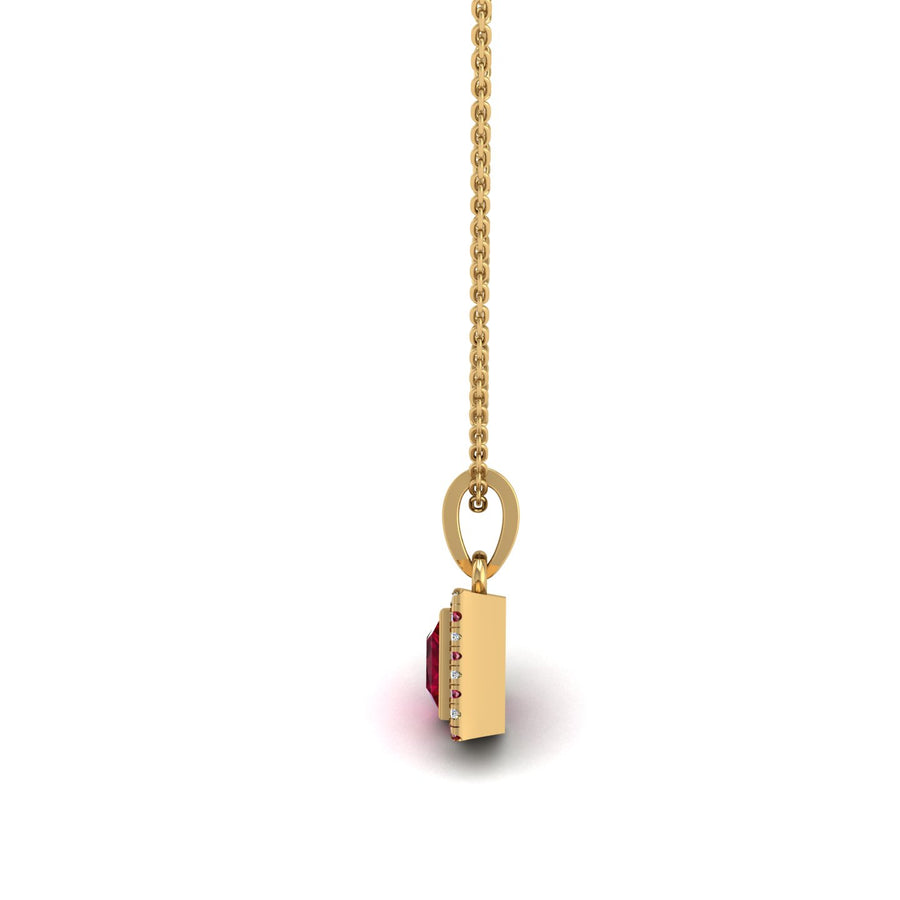 Divine Halo Pendant - Ruby Princess