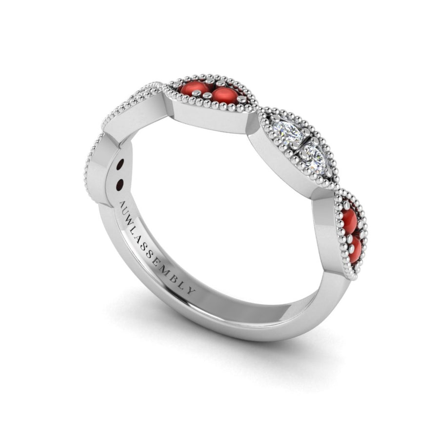 Laurel Band in White Gold | AUWL Assembly