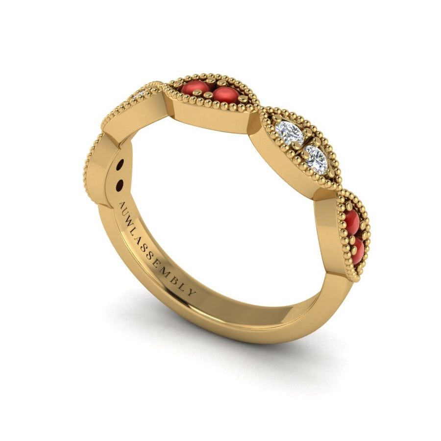 Laurel Band in Yellow Gold | AUWL Assembly