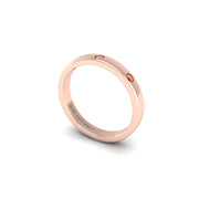 Three Stone Band in Rose Gold | AUWL Assembly