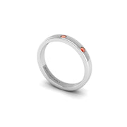 Three Stone Band in White Gold | AUWL Assembly