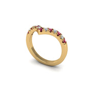 Chevron Band in Yellow Gold | AUWL Assembly