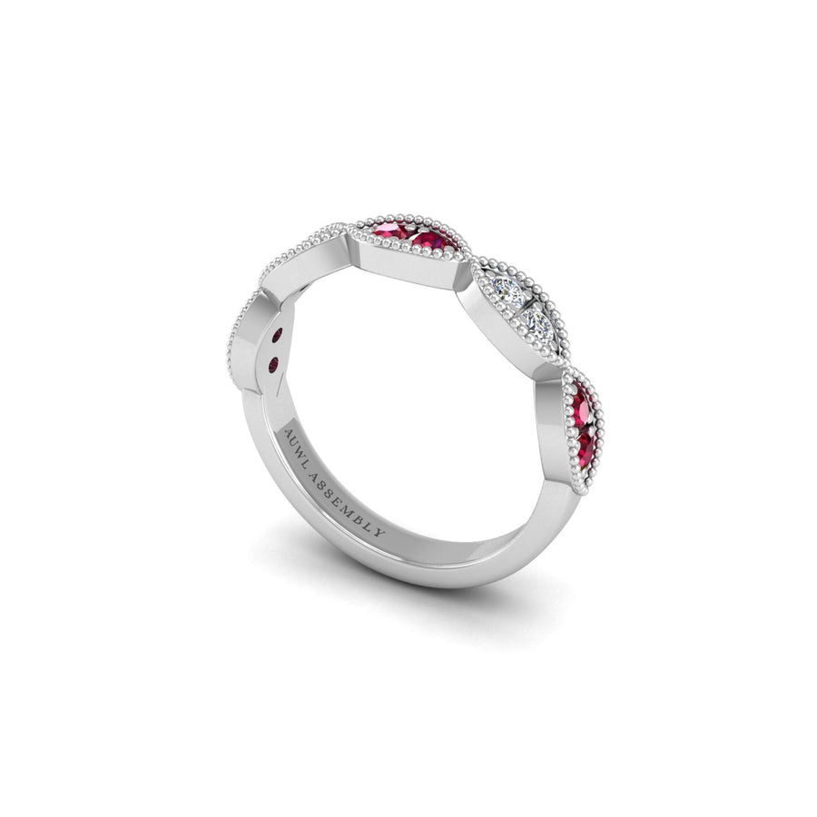 Laurel Band in White Gold | AUWL Assembly