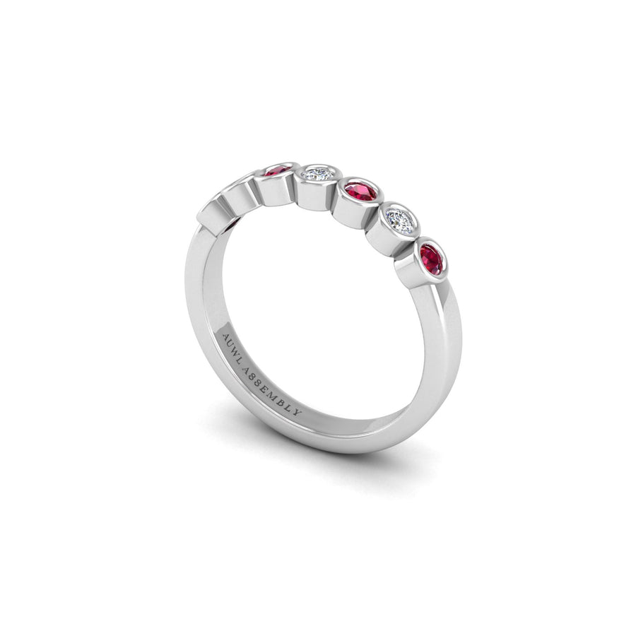 Seven Stone Band in Silver Gold | AUWL Assembly