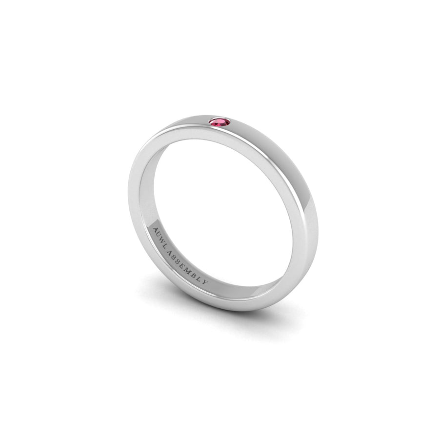 Single Stone Band in Silver Gold |  AUWL Assembly