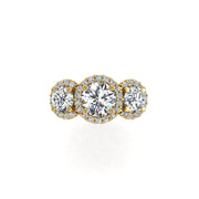 Crown of Love Garland Ring - Diamond Round