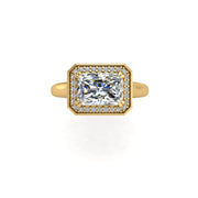 Belo Horizonte East West Ring - Diamond Emerald