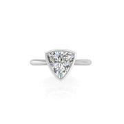 Celestial Solitaire Ring - Diamond Trillion