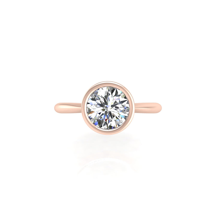 Celestial Solitaire Ring - Diamond Round