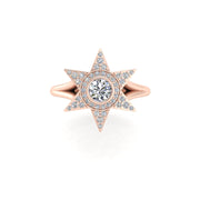Starstruck Twinkling Star Ring - Diamond Round