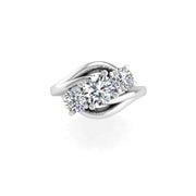 Triplice Three-Stone Ring - Diamond Round