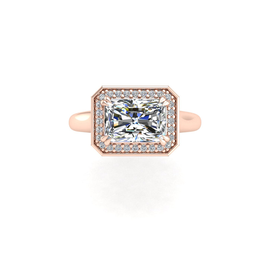 Belo Horizonte East West Ring - Diamond Emerald