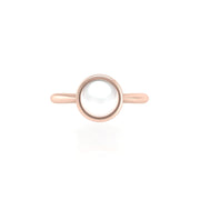 Celestial Solitaire Ring - Pearl Round