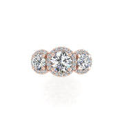 Crown of Love Garland Ring - Diamond Round