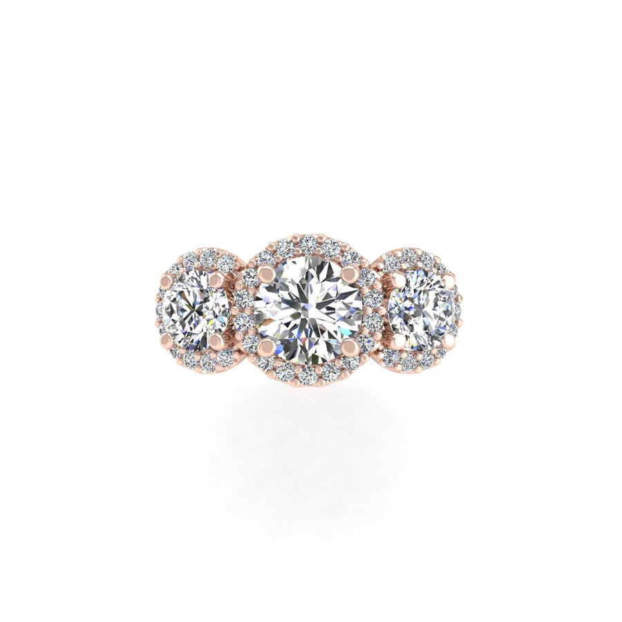 Crown of Love Garland Ring - Diamond Round