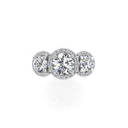 Crown of Love Garland Ring - Diamond Round