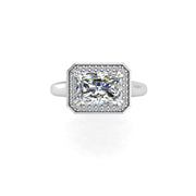 Belo Horizonte East West Ring - Diamond Emerald