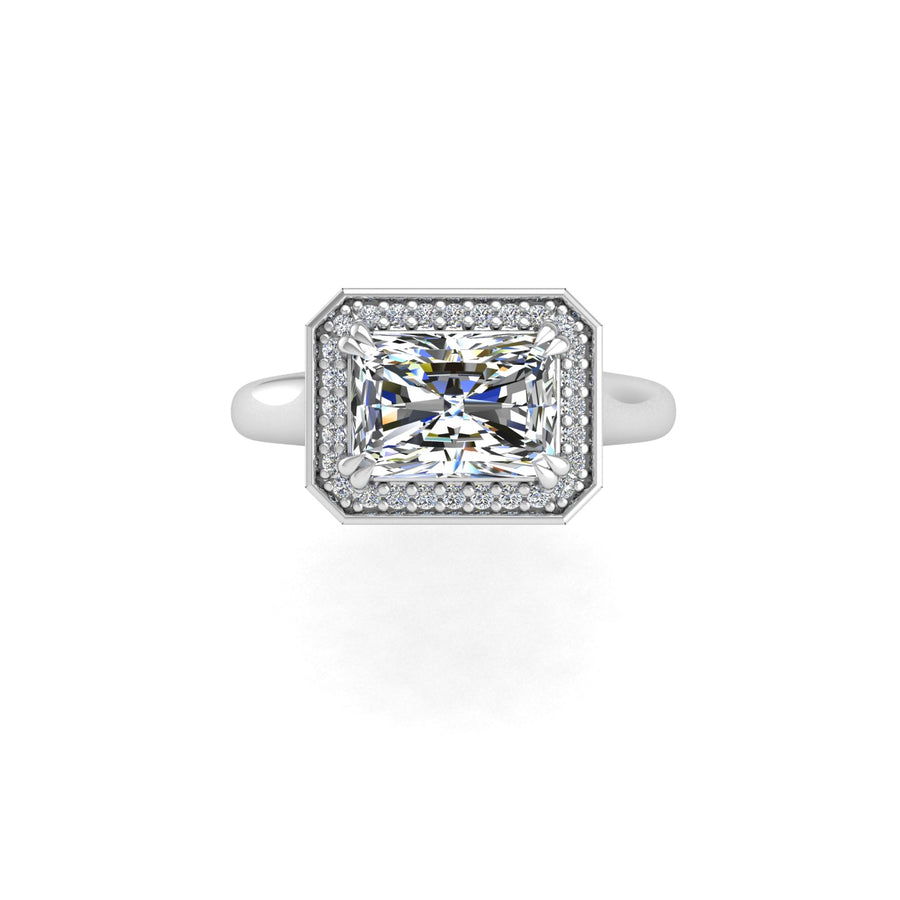 Belo Horizonte East West Ring - Diamond Emerald