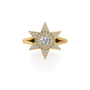 Starstruck Twinkling Star Ring - Diamond Round