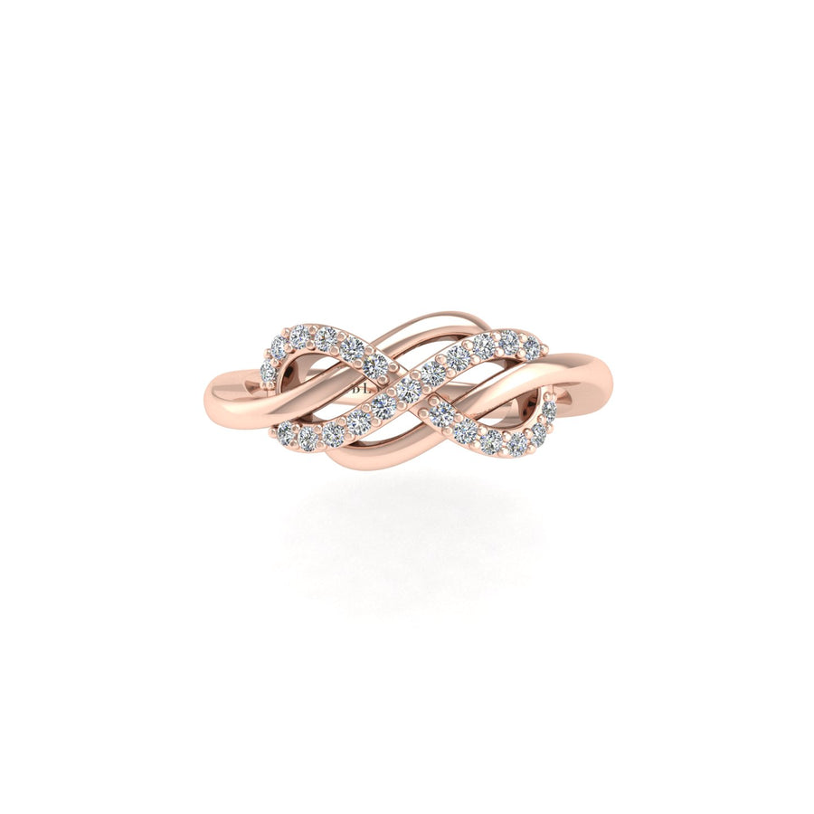 Senza Fine Infinity Ring - Diamond Round