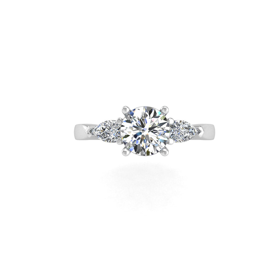 Then, Now and Forever Trilogy Ring - Diamond Round