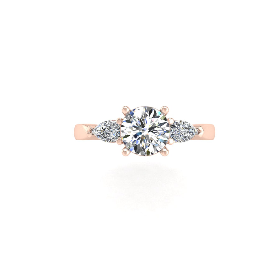 Then, Now and Forever Trilogy Ring - Diamond Round