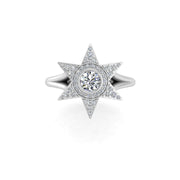 Starstruck Twinkling Star Ring - Diamond Round
