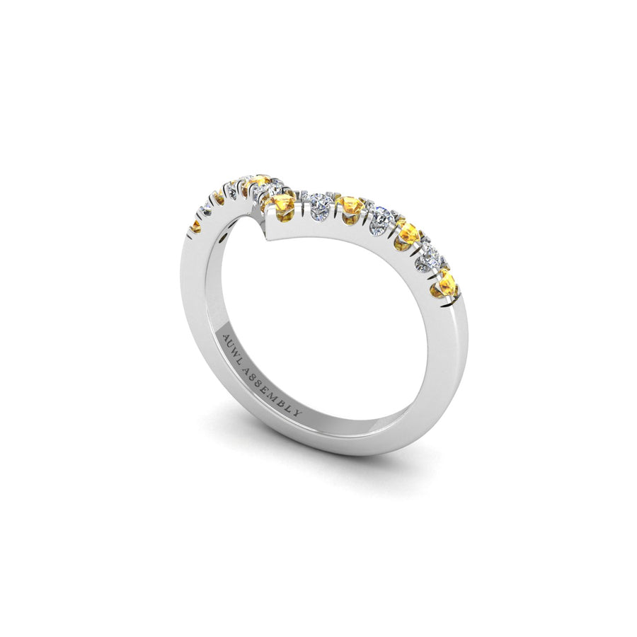 Chevron Band in White Gold | AUWL Assembly