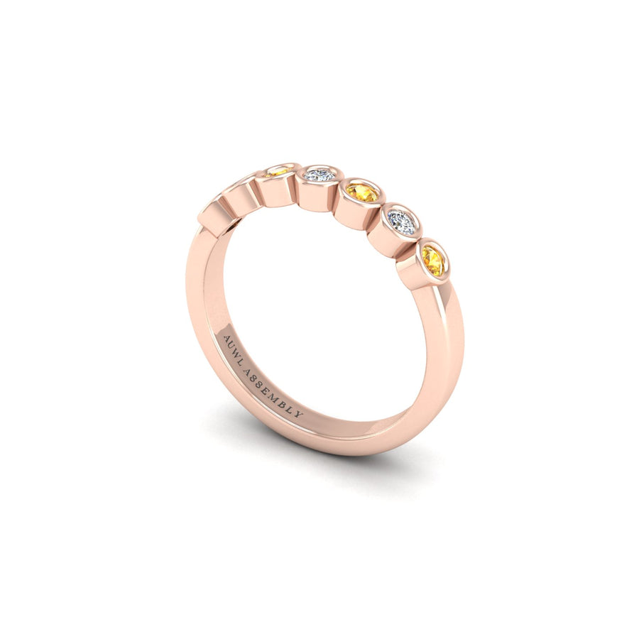 Seven Stone Band in Rose Gold | AUWL Assembly