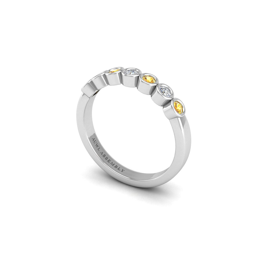 Seven Stone Band in White Gold | AUWL Assembly