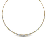 cascade of light tennis necklace with lab-grown diamonds