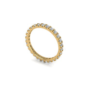 circle of love eternity round lab-grown diamond wedding band