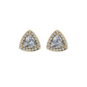 cosmic stud halo trillion lab diamond earrings