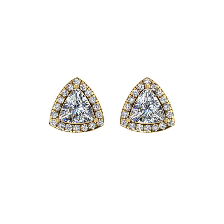 cosmic stud halo trillion lab diamond earrings