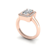 Diamond Ageless Ornata Deco Engagement Ring in Rose Gold- AUWL Assembly