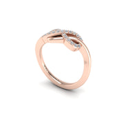 Diamond Senza Fine Infinity Diamond Engagement Ring in Rose Gold- AUWL Assembly