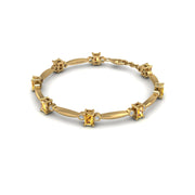 Gold emerald emerald stardust designer bracelet