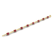 Gold ruby princess stardust designer bracelet open view
