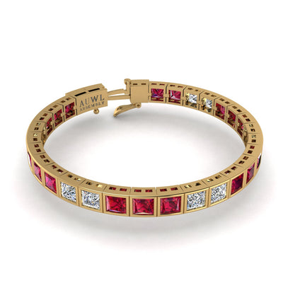 Gold Ruby Bracelets for Women